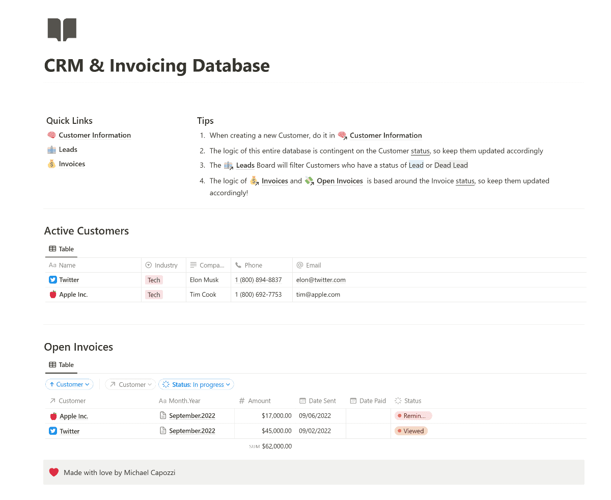 10 Best Notion Invoice Templates to Streamline Your Billing