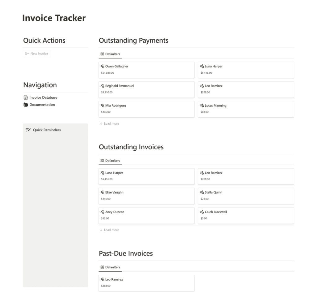 invoice tracker