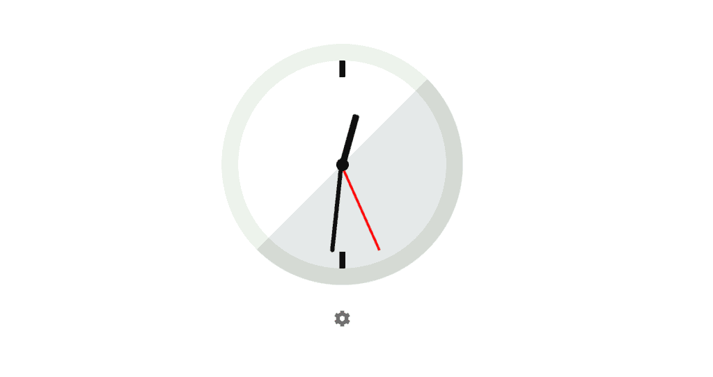 material analog clock for notion